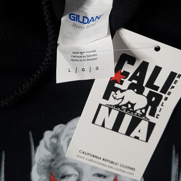 NWT Gildan Marlyn Monroe Sz Large black - Picture 5 of 7